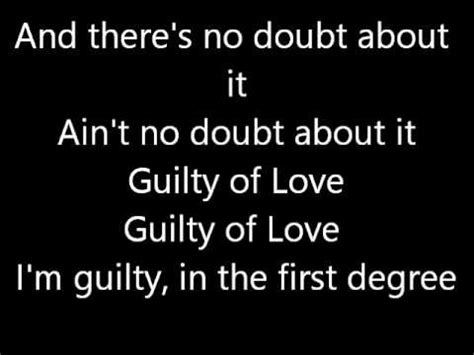 guilty of love song